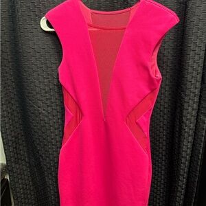 Elegant Pink Sleeveless Dress